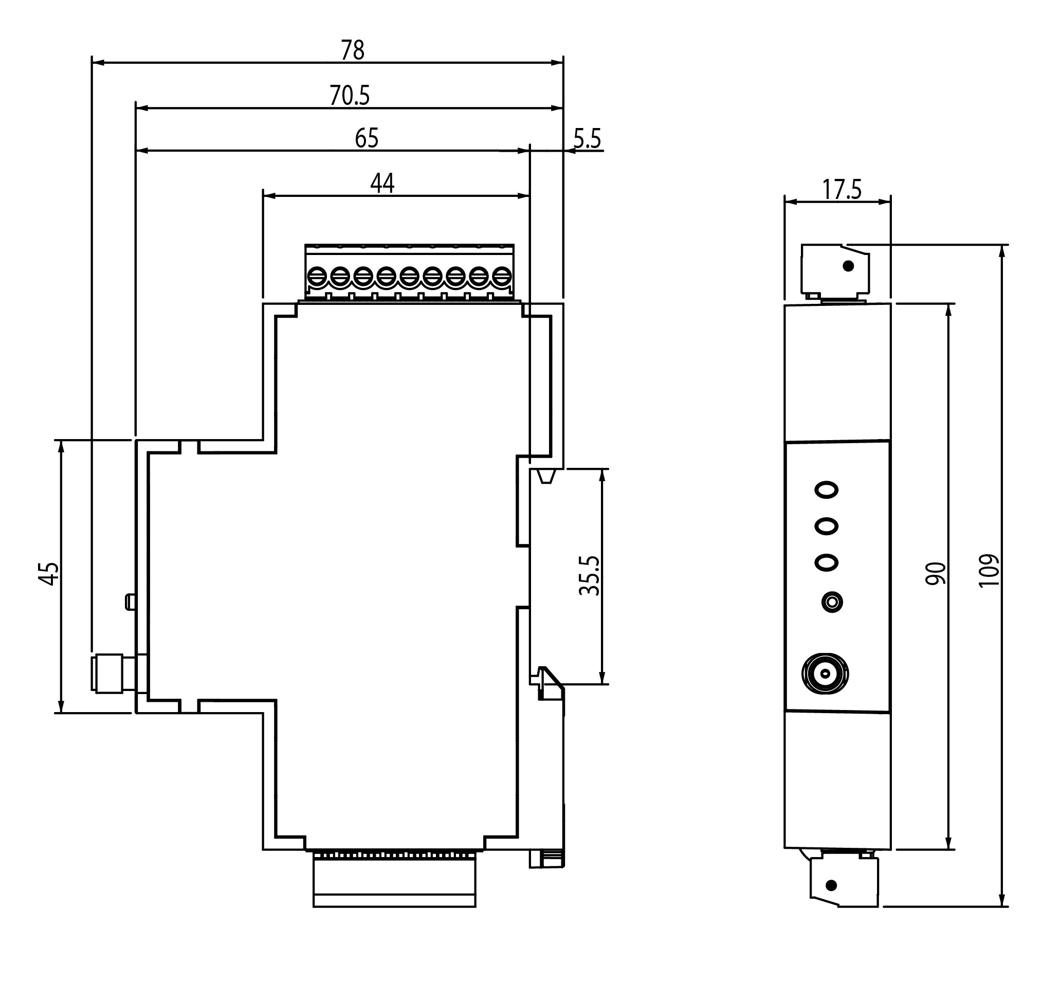 Modulo Wireless Lora EBYTE E90-DTU(433C33) – RS232/485 433MHz 33dBm 5km