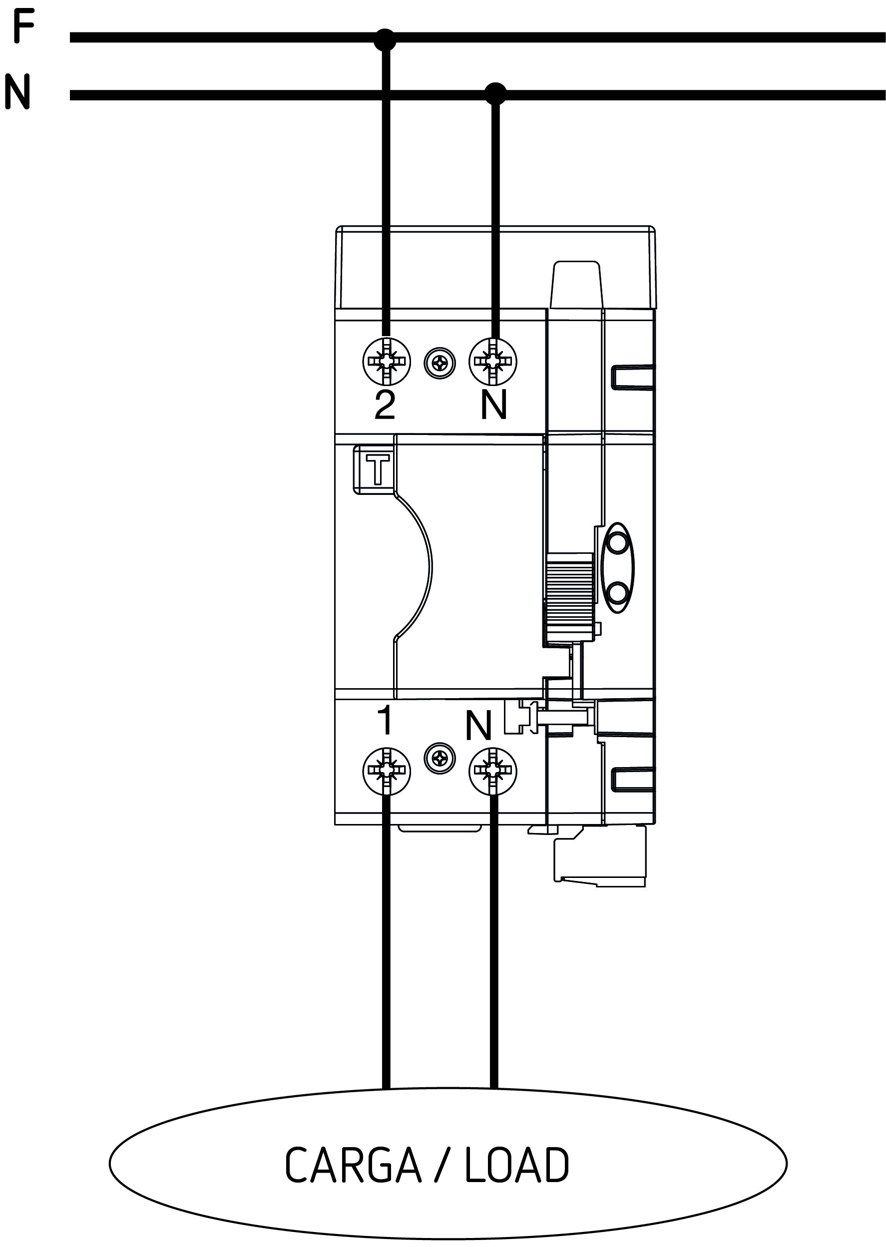 Interruptor diferencial con rearme automático REC4-C 2P 63 30